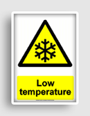 free printable low temperature  sign 